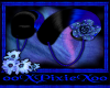 rose horns ~ dark blue ~