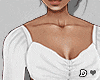 ♚ White cropped busty