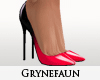 Black & red heels