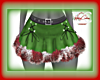 CHRISTMAS GRN FUR SKIRT