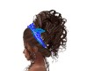 Ponytail w blue headband