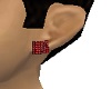 Black studded ear ring/r