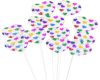 Rainbow Hearts Balloons