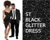 ST DRESS BLACK GLITTER