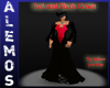 Black and Red Gown