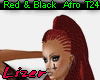 Red & Black Afro T24