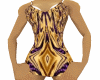gold and purple yum dres