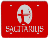 Sagitarius plate, red