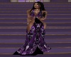 purple gown