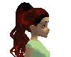 deep red ponytail