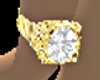 !gold L pinky diamond