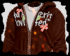 Not Invited Brown Hoodie
