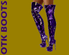 RL Purple Shiny OTK Boot
