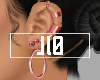 Ear Cuff | Gold Red