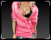 Pink shirt/black bra
