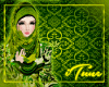 ♫ Green Lace hijab