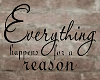 {T} A Reason Wall Quote