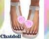 C)Pink Rose Sandals