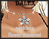 flower necklaces diamond