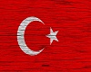 Turkey Flag Wooden Art