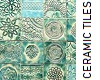turquoise ceramic tiles