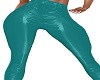 Turquoise Leather Pants
