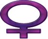 sticker - female  symbol