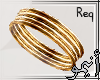 A* 6 gold cuffs (req)