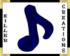 (Y71) Blue Musical Note