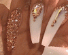 Gold Diamond Nails