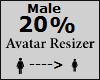 Avatar scaler 20% Male