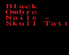 Black Ombre Nails - Tatt