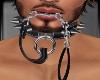 Leather Lip Chain Collar
