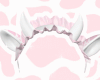 Pink Cow Headband ❥
