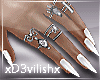 ✘Dollys Wht Nails+Rgs