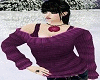 Wild Purple Wool Sweater