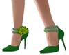 MY Green Daisy Heels