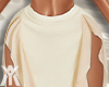 YA.Beige Ruffle Skirt