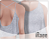 Grey Back Crop Top|R