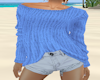 JT Sweater Shorts Blue1