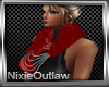 NIX~Red Fur Necklace