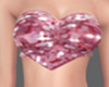 Pink Glittered Heart Top