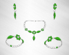 Kerrie 5 Pc Green Set
