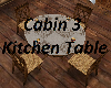Cabin 3 Kitchen Table
