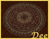 Antique Red Round Rug