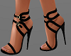 H/Black Strappy Heels
