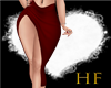 ^HF^ Red Slit Skirt