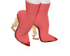 Boots Red YS Gold