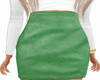 Leather Skirt | Green