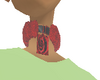 Rose fluffy collar